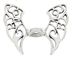 Metal - Angel Wings - Antique Silver - 10 pieces