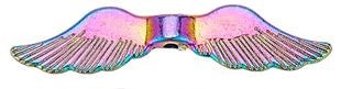 Metal - Angel Wings - Rainbow - 6 pieces