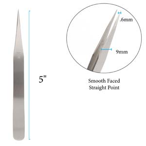 BeadSmith - Tweezer - Smooth Face Straight Tip