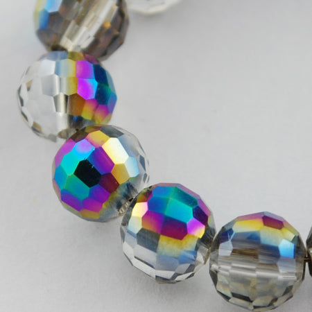 Glass - Round (Faceted) - 6mm - 30cm Strand