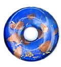 Pendant - Murano Glass - Donut - 40mm - 1 piece